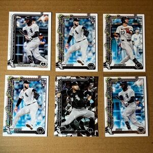 Lot of 6 Chicago White Sox MLB baseball cards Topps